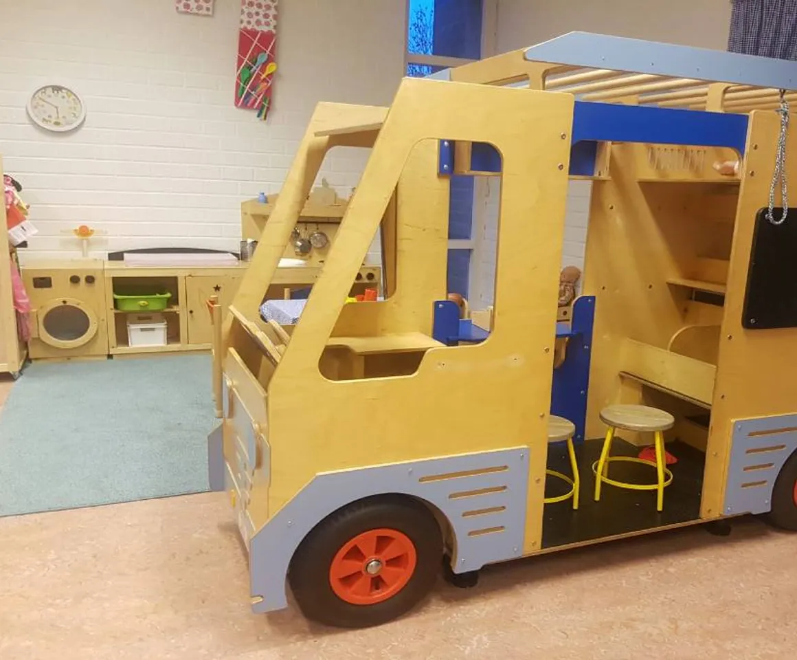 De groepsruimte van peuteropvang Goudrakkers, kinderopvang Kind&co Ludens