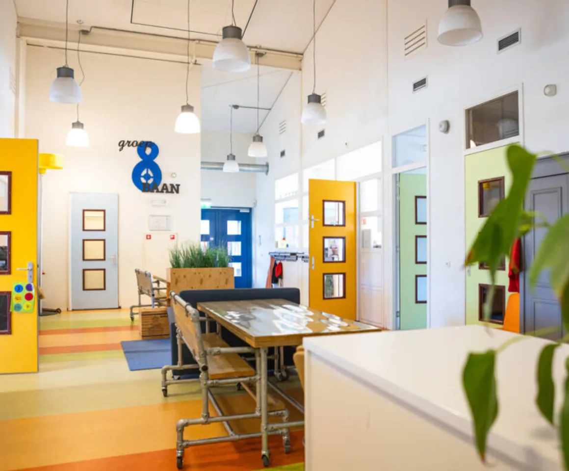 De groepsruimte van buitenschoolse opvang Turfhuis bij kinderopvang Kind&co Ludens