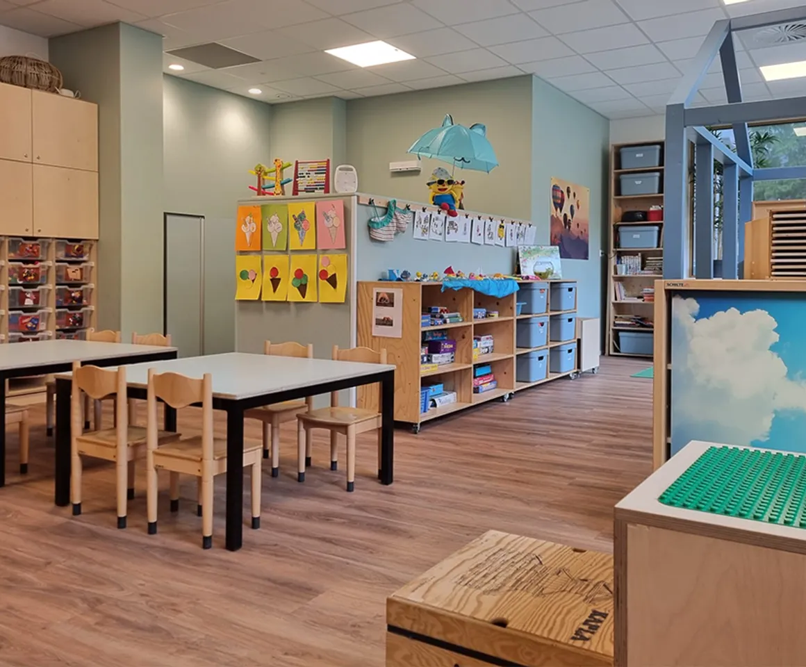 Speelhoek in groepsruimte van Peuteropvang Luchtballon Utrecht bij kinderopvang Kind&co ludens