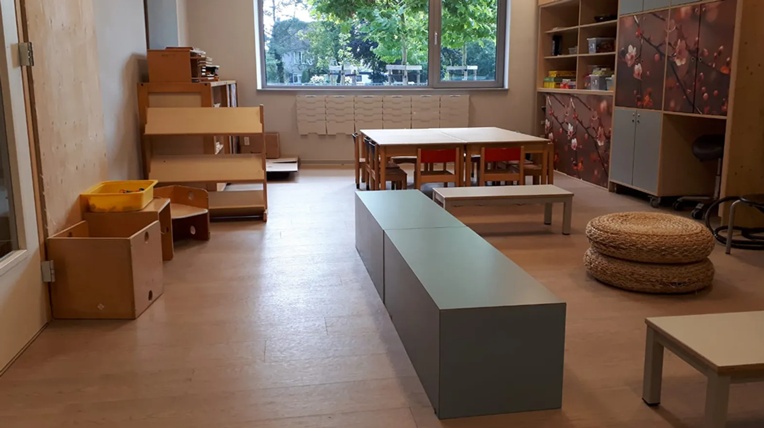 De groepsruimte van buitenschoolse opvang Kameleon, kinderopvang Kind&co Ludens