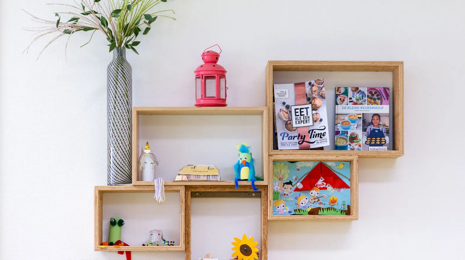 Wanddecoratie bij BSO Noorderlicht Baarn van kinderopvang Kind&co ludens