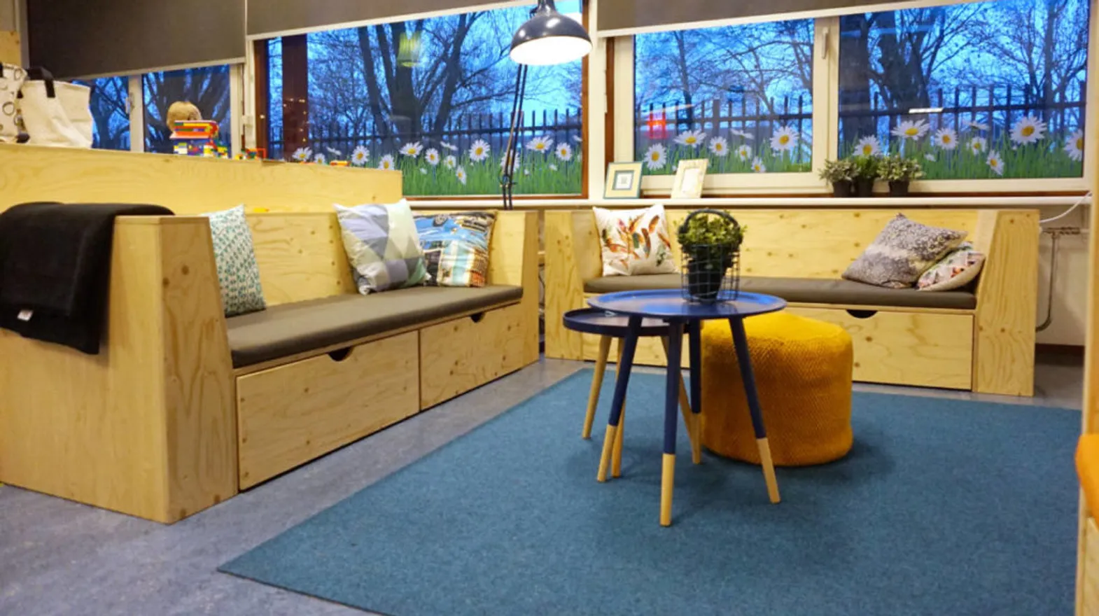 De groepsruimte van buitenschoolse opvang de Cirkel, kinderopvang Kind&co Ludens