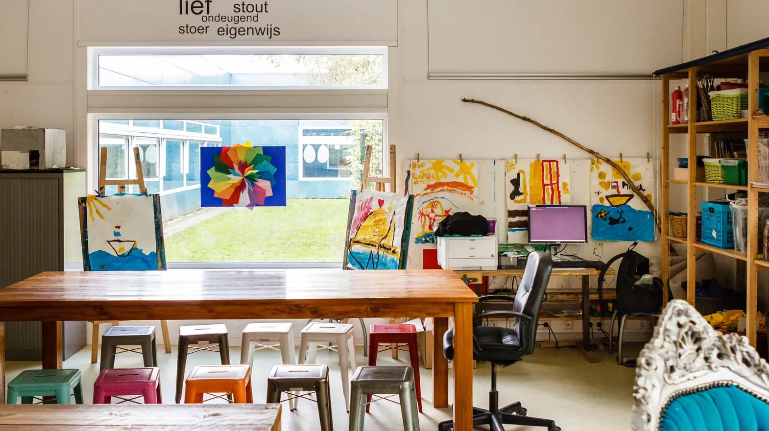Groepsruimte bij BSO Utrecht Eigenwijs van kinderopvang Kind&co ludens