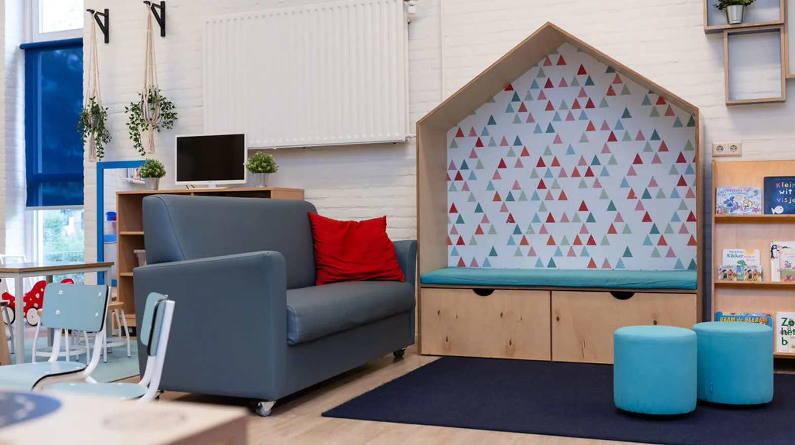 Zithoek in de groepsruimte bij peuteropvang Tinkelbel in Woerden van kinderopvang Kind&co ludens