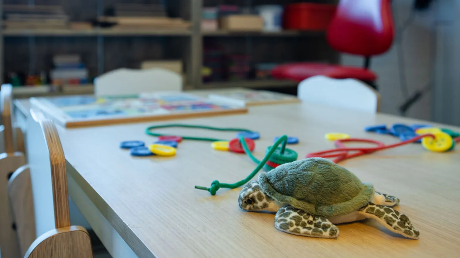 Knutselhoek bij Peuteropvang De Meern van kinderopvang Kind&co ludens