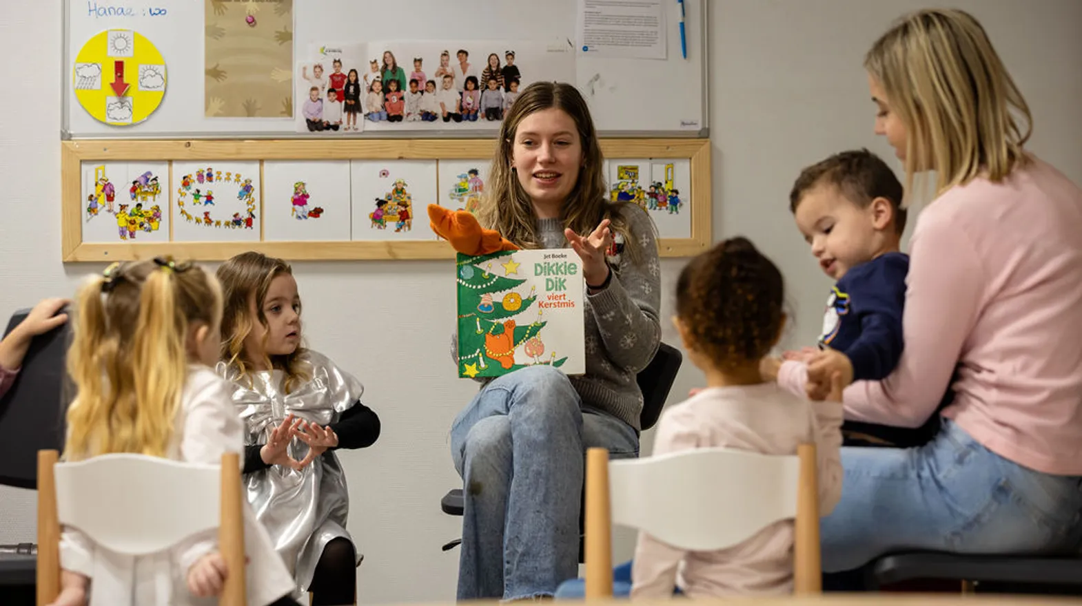 Voorlezen bij Peuteropvang Boemerang Utrecht van kinderopvang Kind&co ludens