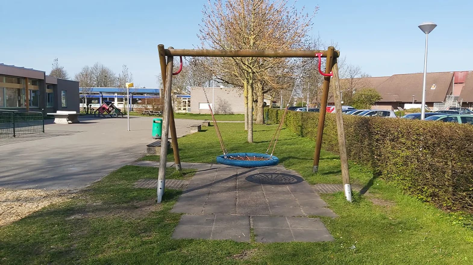 Buitenruimte bij BSO Speel en Werkhoeve Bodegraven van kinderopvang Kind&co ludens