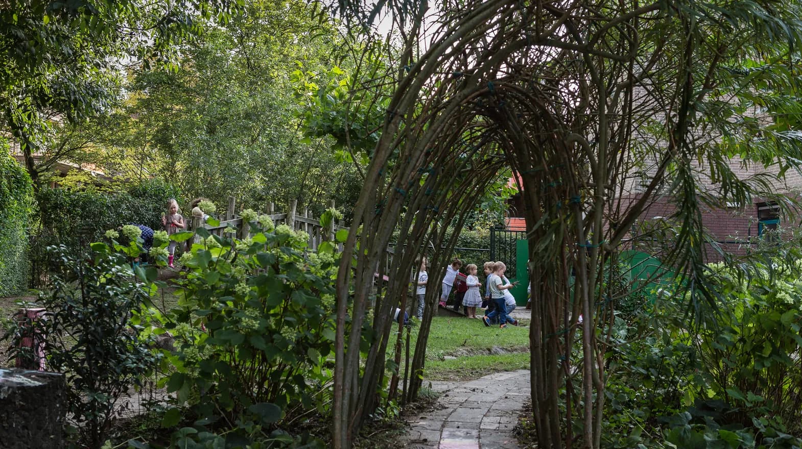 De ontdek tuin van kinderdagverblijf Lunetten, kinderopvang Kind&co ludens