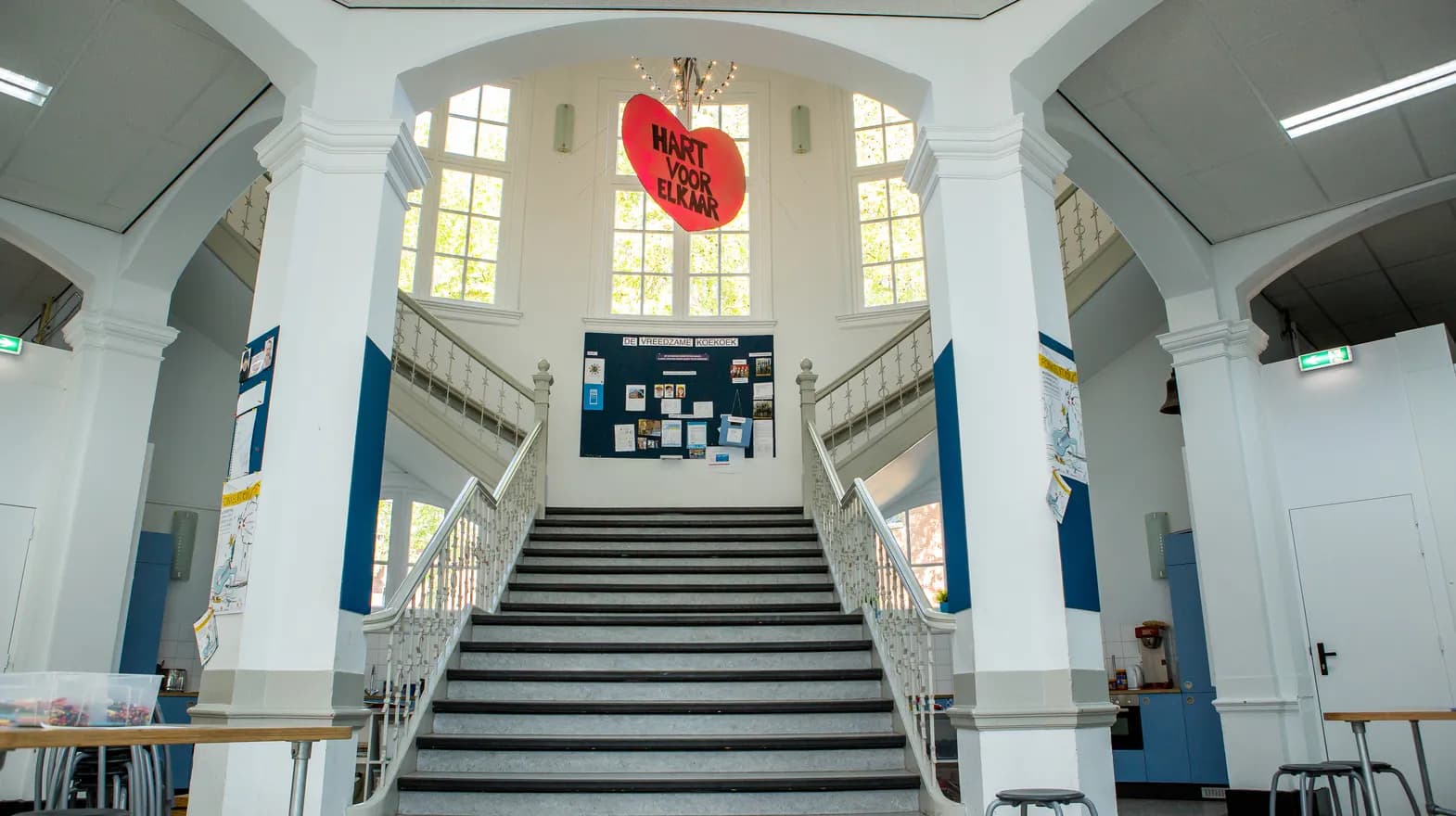 Trappenhuis bij BSO Utrecht Koekoek van kinderopvang Kind&co ludens