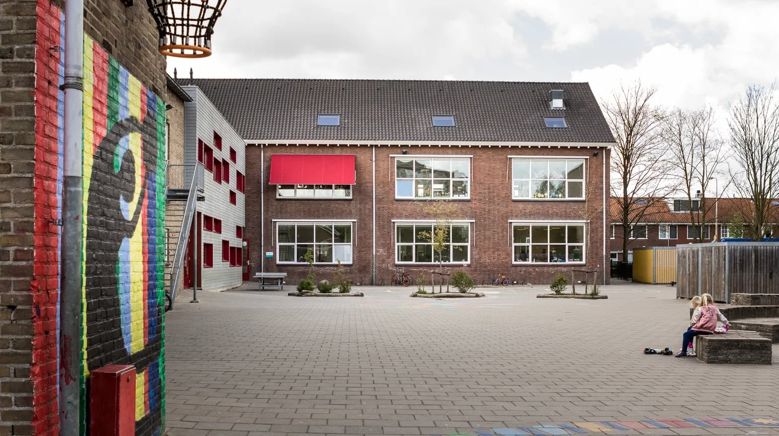 Buitenruimte bij BSO Utrecht Rootz van kinderopvang Kind&co ludens