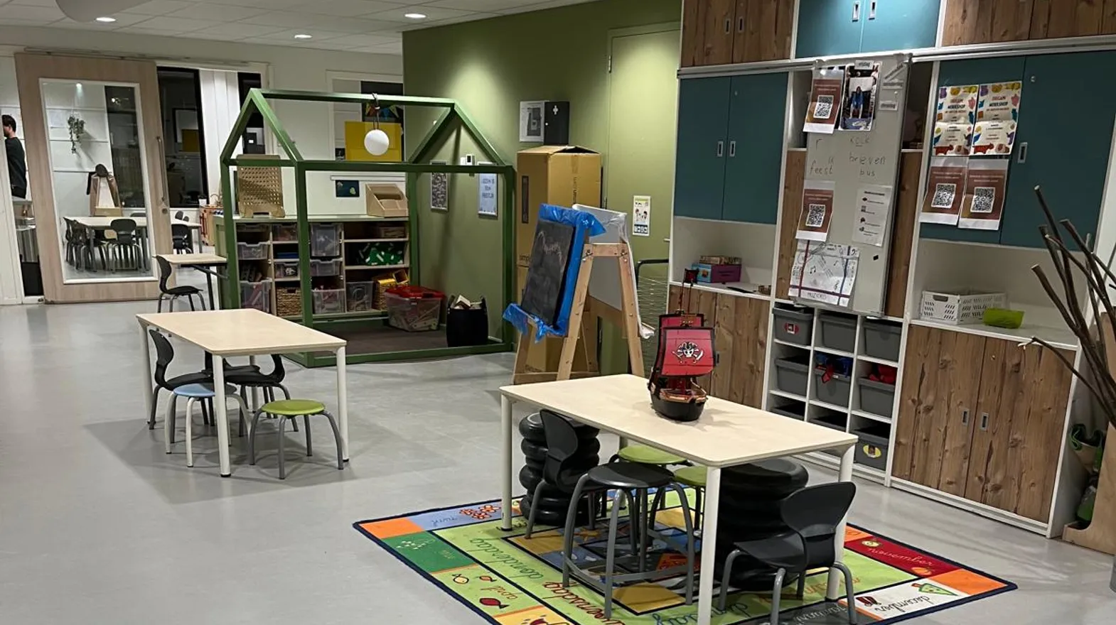 De groepsruimte van buitenschoolse opvang Haarzicht bij kinderopvang Kind&co ludens