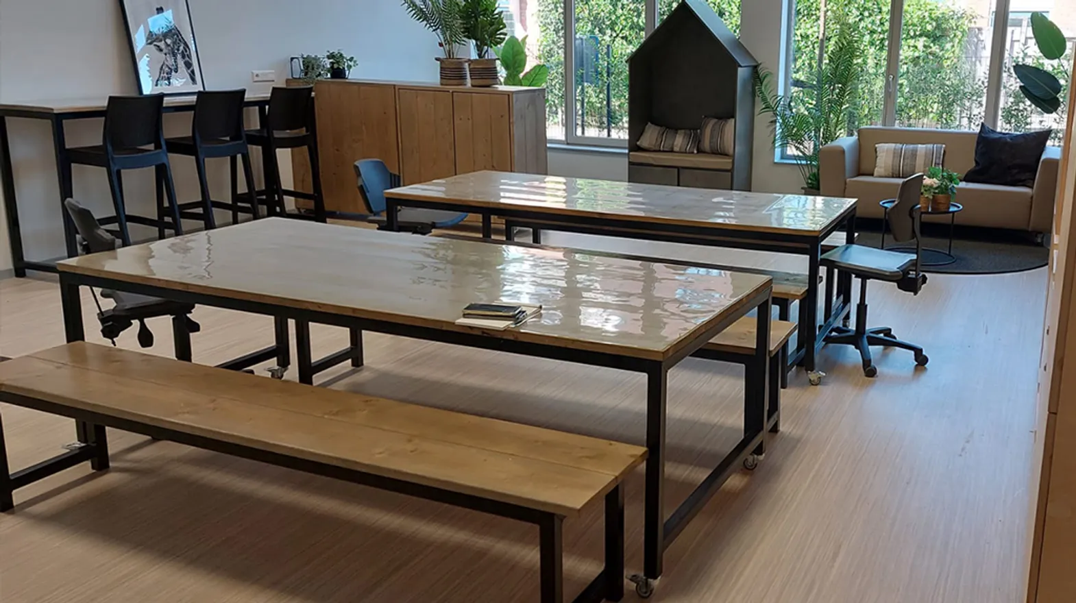 De groepsruimte van buitenschoolse opvang Harmonie, kinderopvang Kind&co Ludens