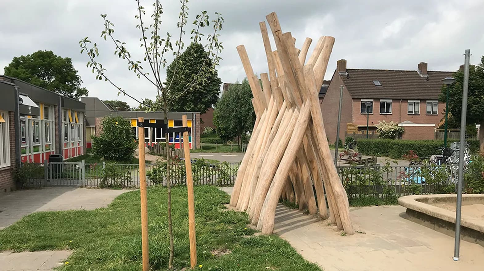 De tuin van buitenschoolse opvang De Breeeje, Kind&co ludens