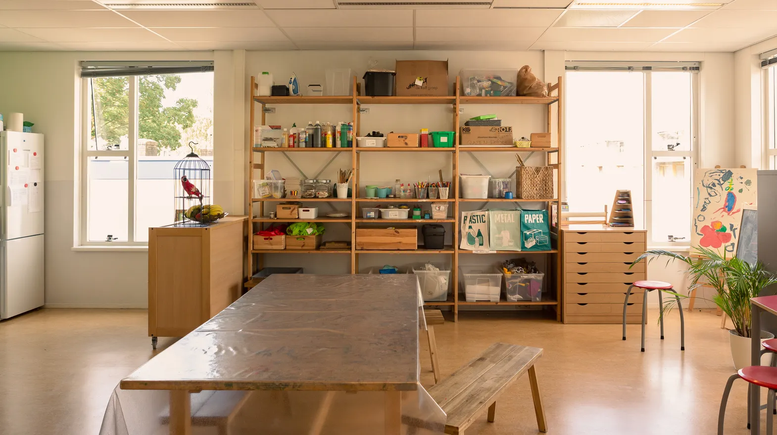 Huiskamer bij BSO Utrecht De Margriet van kinderopvang Kind&co ludens