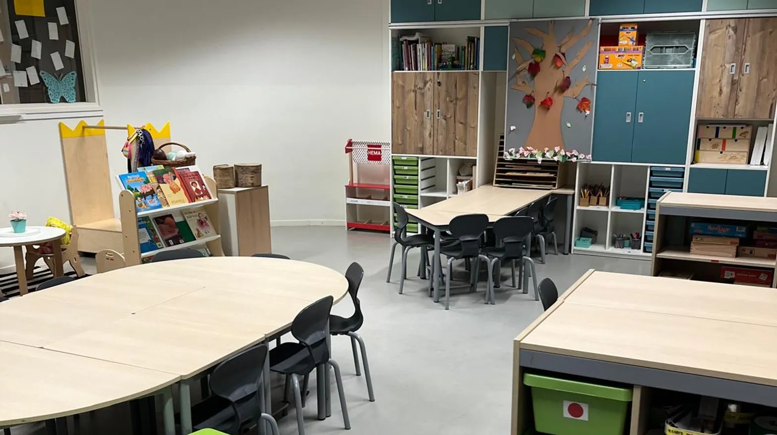 De groepsruimte van buitenschoolse opvang Haarzicht bij kinderopvang Kind&co ludens