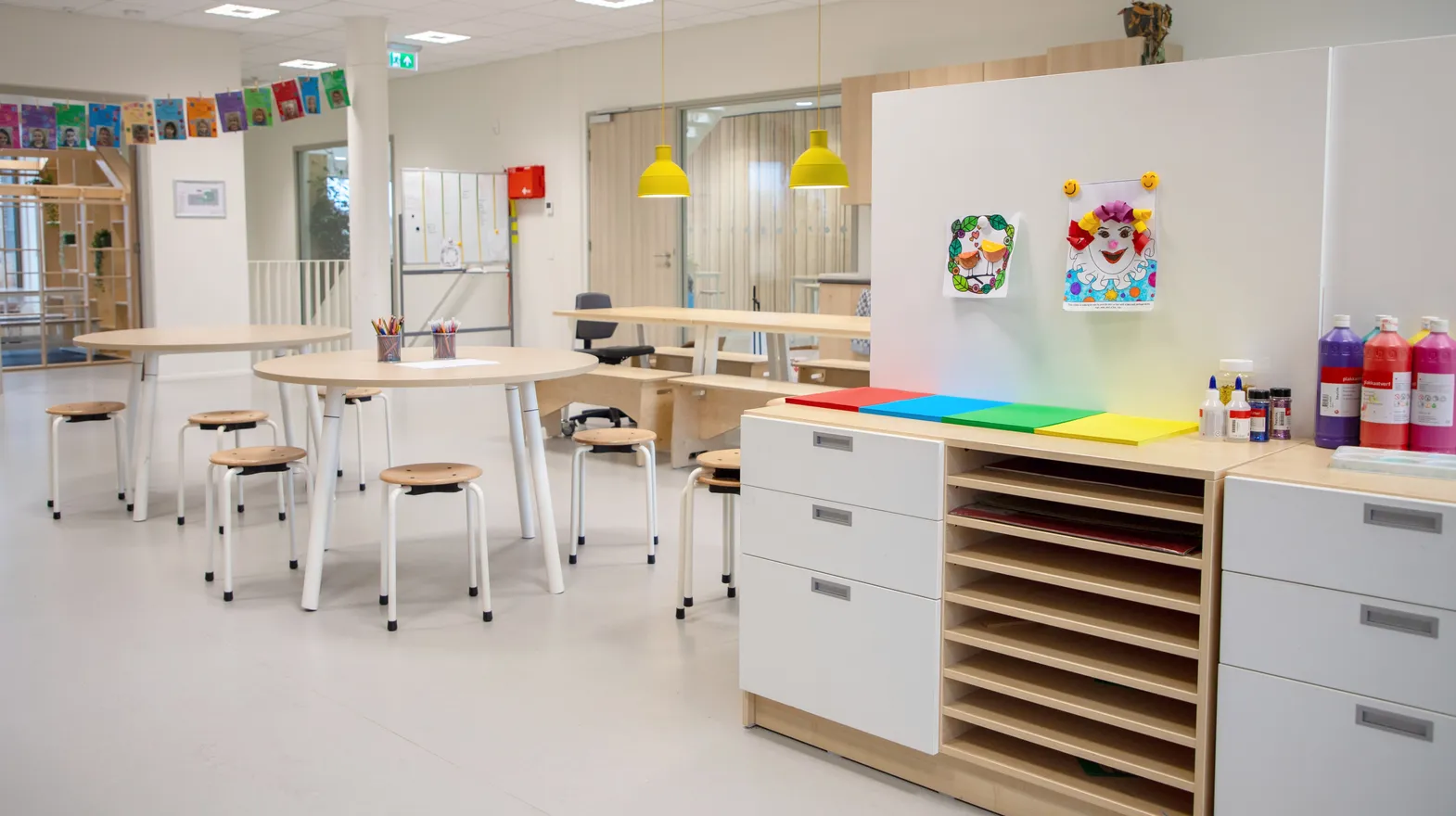 De groepsruimte van buitenschoolse opvang Leeuwesteyn, Kinderopvang Kind&co ludens