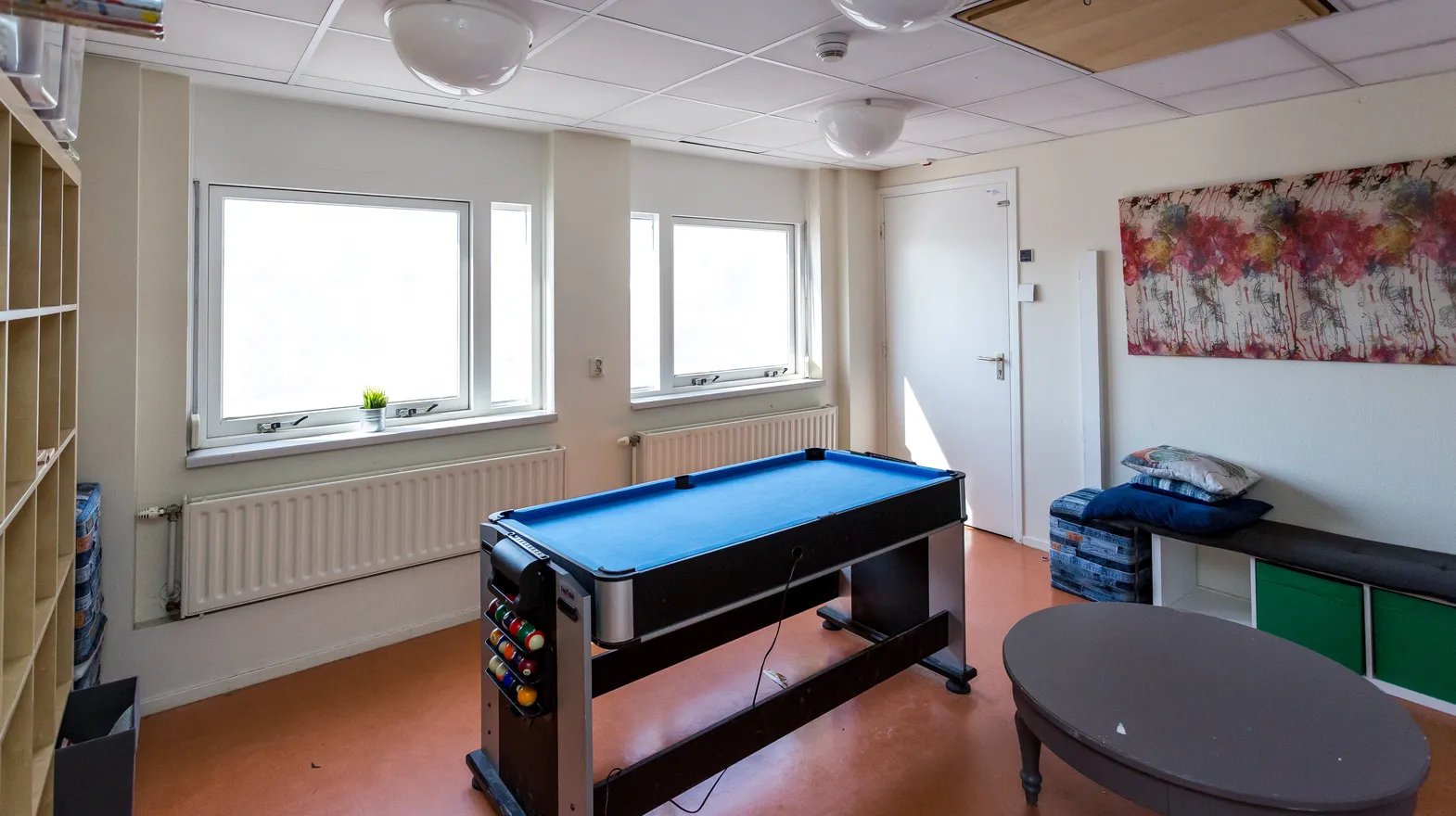 Biljarttafel bij BSO Utrecht Kaktus van kinderopvang Kind&co ludens