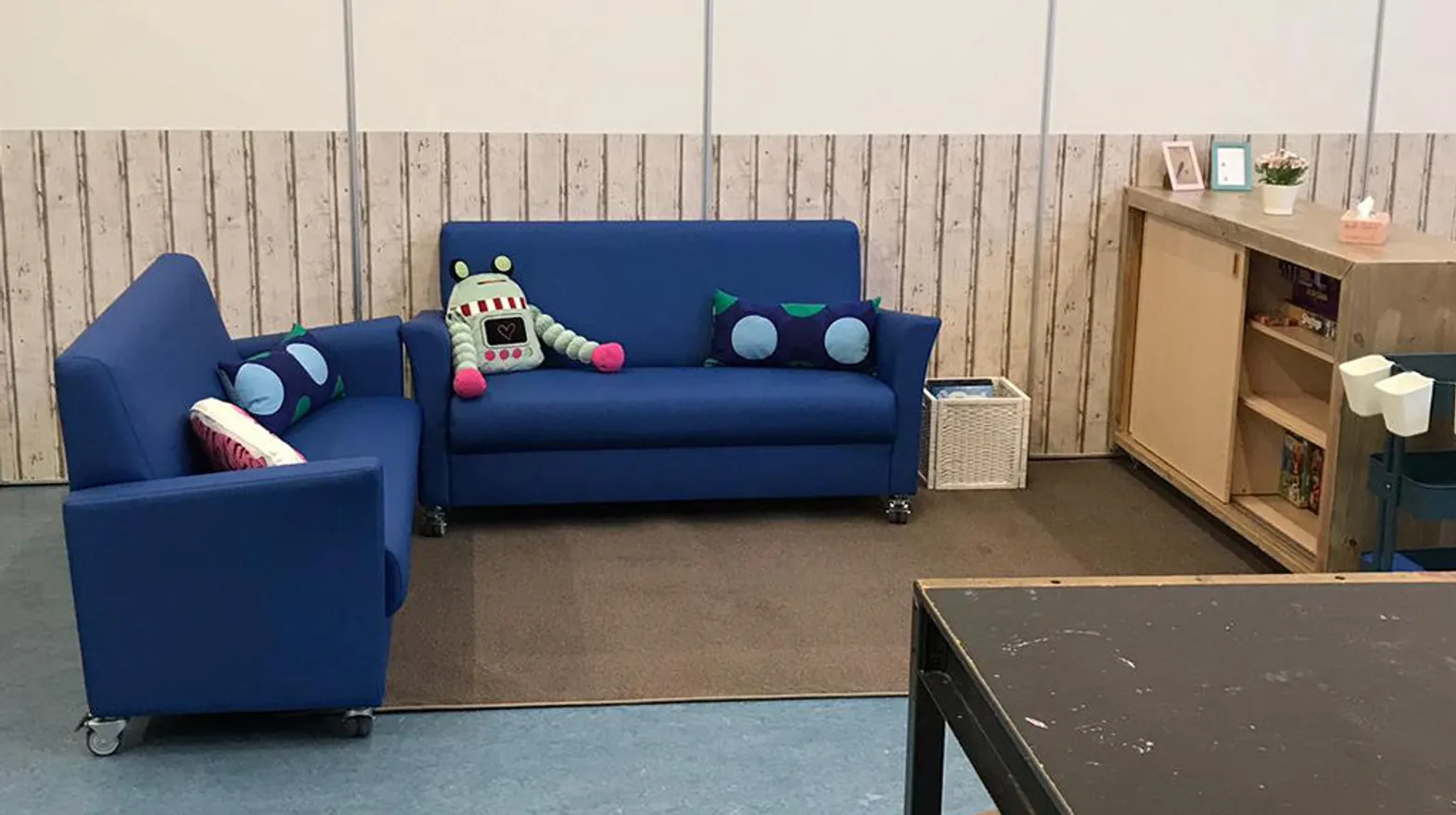 De rusthoek bij buitenschoolse opvang Kas, kinderopvang Kind&co ludens