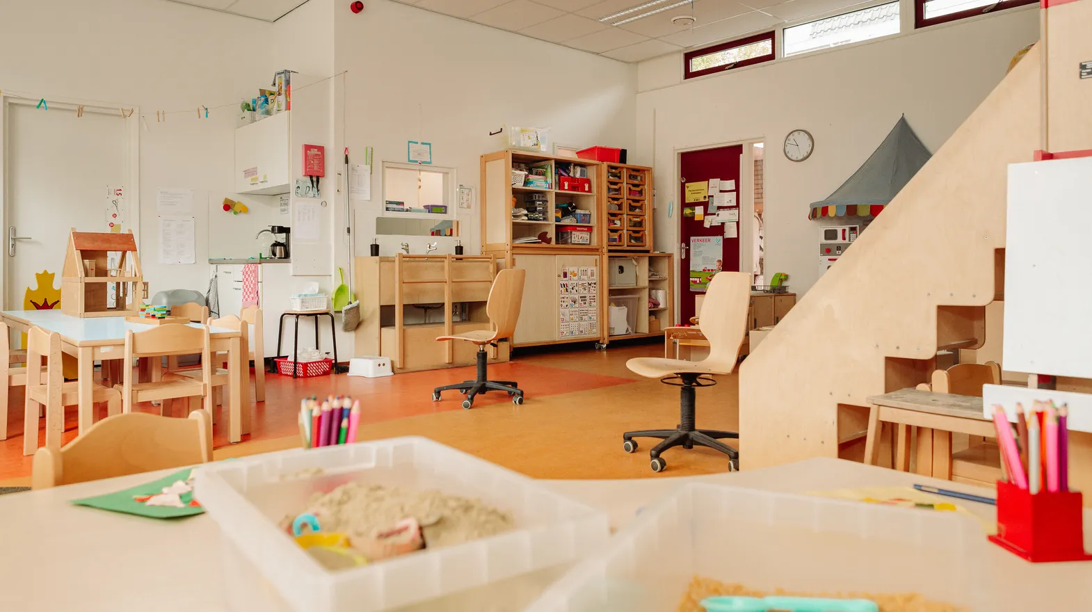 De groepsruimte van peuteropvang Kadodder, Kind&co ludens