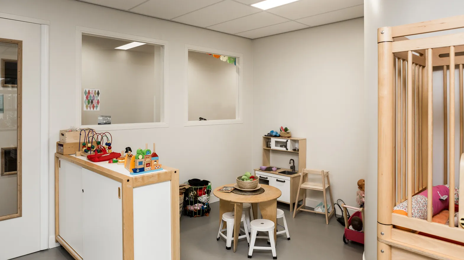 De huishoek van kinderdagverblijf Lunetten, kinderopvang Kind&co ludens