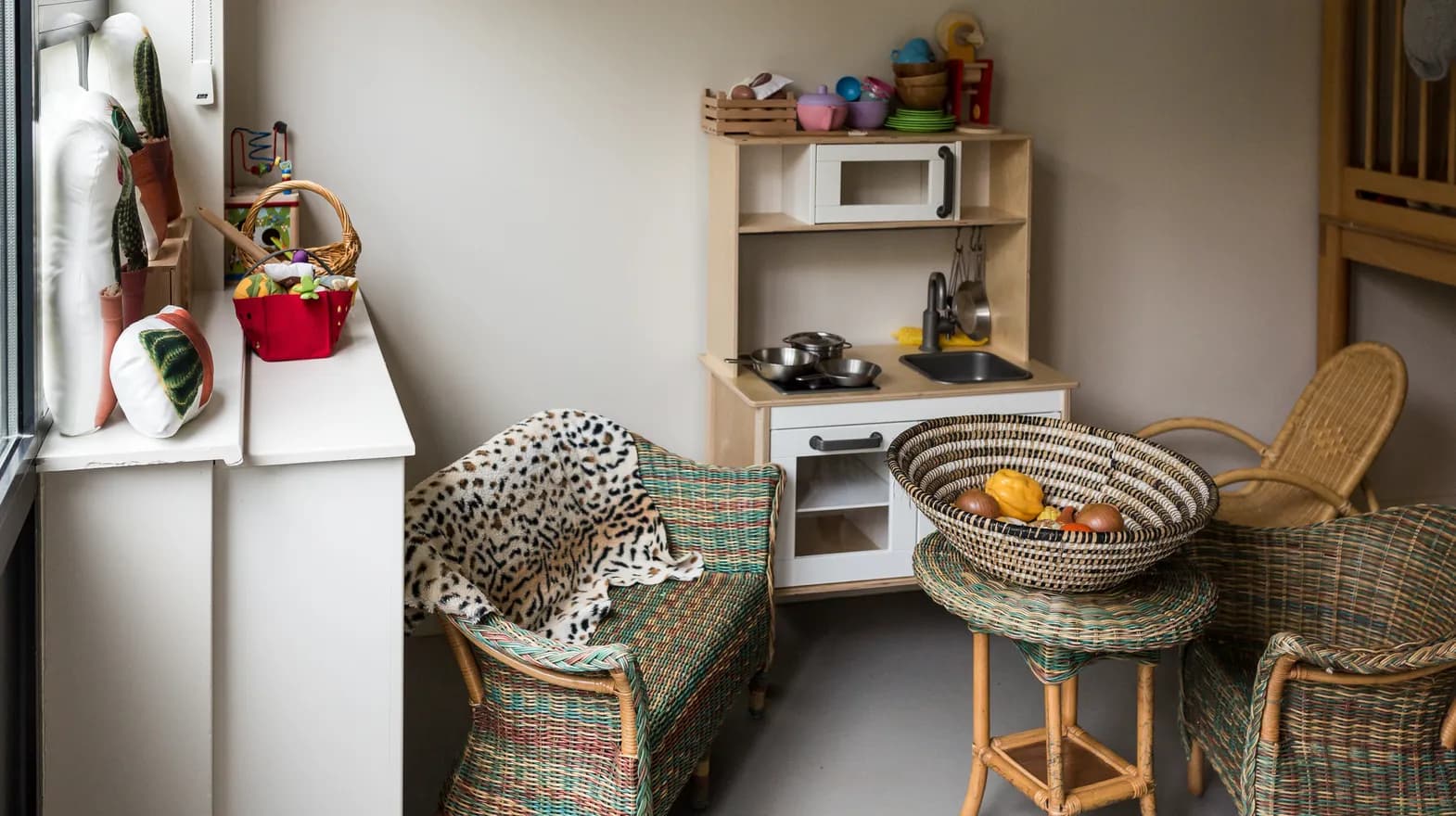 De huishoek van kinderdagverblijf Lunetten, kinderopvang Kind&co ludens