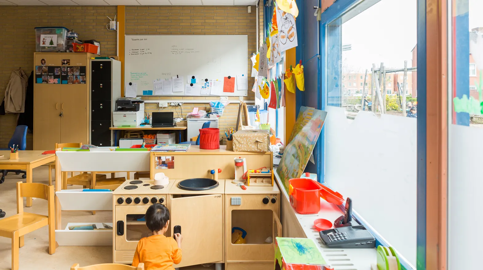 Speelhoek in groepsruimte bij Peuteropvang De Cirkel Utrecht van kinderopvang Kind&co ludens