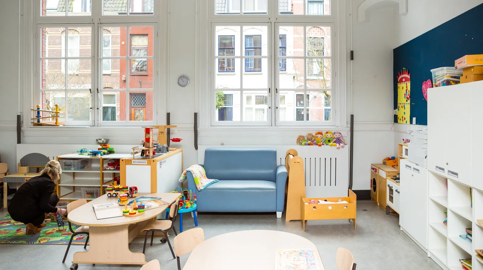 De groepsruimte van peuteropvang Pino, kinderopvang Kind&co Ludens