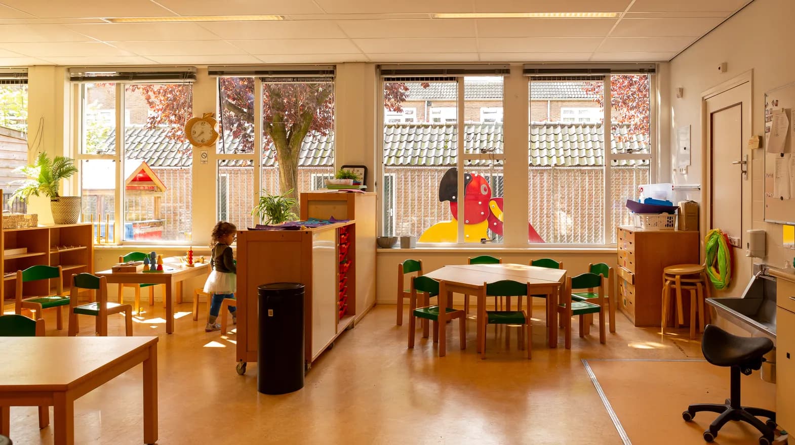 De groepsruimte van peuteropvang Het Margrietje, kinderopvang Kind&co ludens