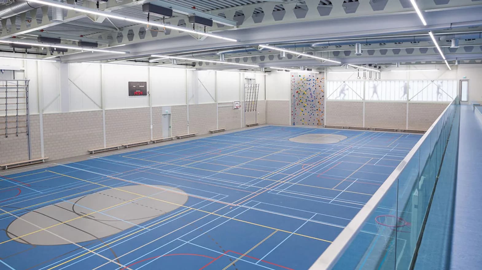 De gymzaal van buitenschoolse opvang Synergo, Kind&co ludens