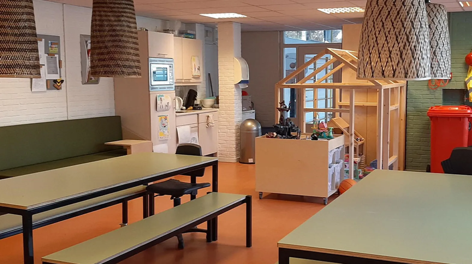 Groepsruimte bij BSO Roezemoes De Meern van kinderopvang Kind&co ludens