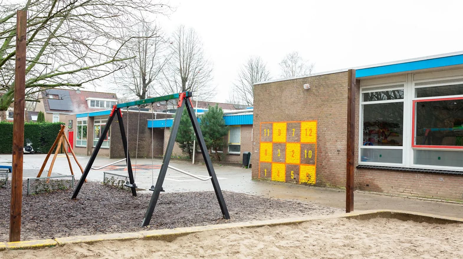 De buitenruimte van buitenschoolse opvang Villa Kofschip, kinderopvang Kind&co Ludens