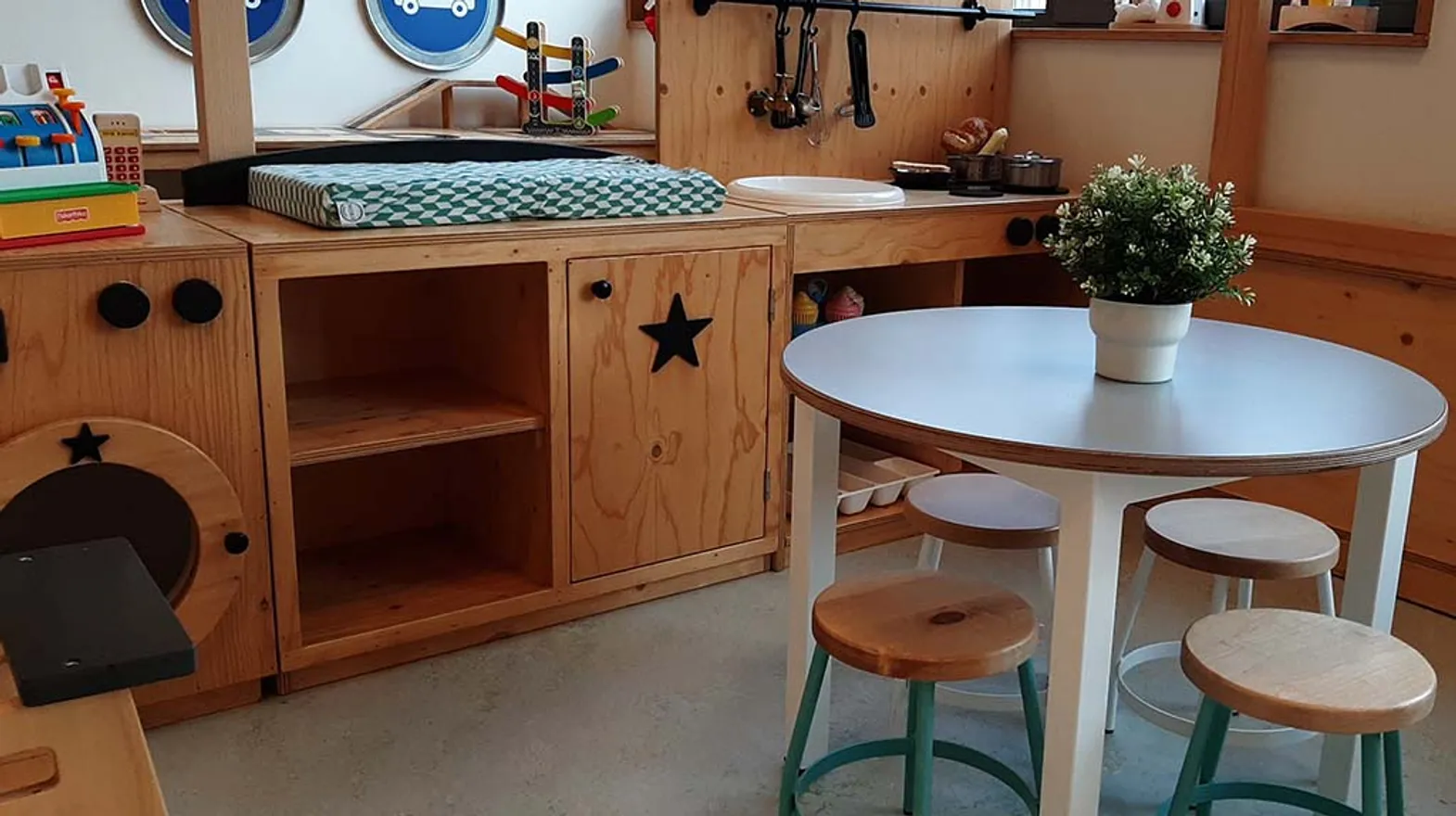 De huishoek van peuteropvang Zwaluw, kinderopvang Kind&co ludens