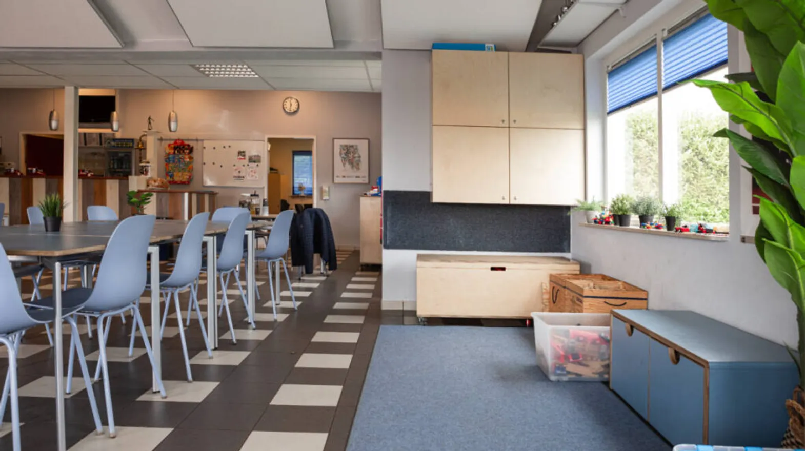 De groepsruimte bij buitenschoolse opvang Spits, Kind&co ludens