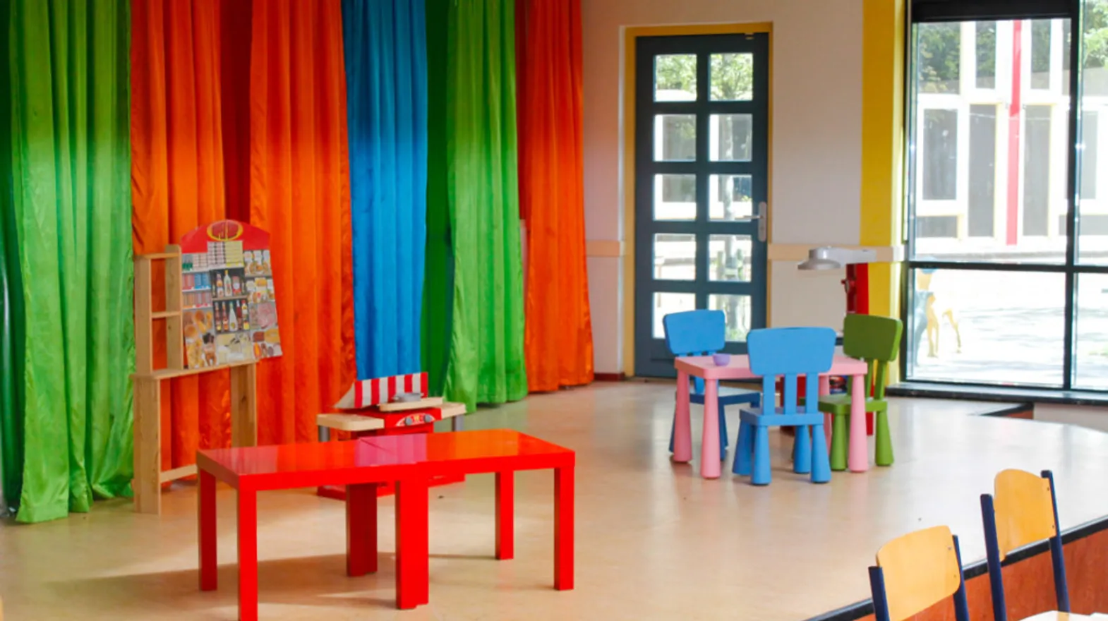 De groepsruimte van buitenschoolse opvang Bever van kinderopvang Kind&co Ludens