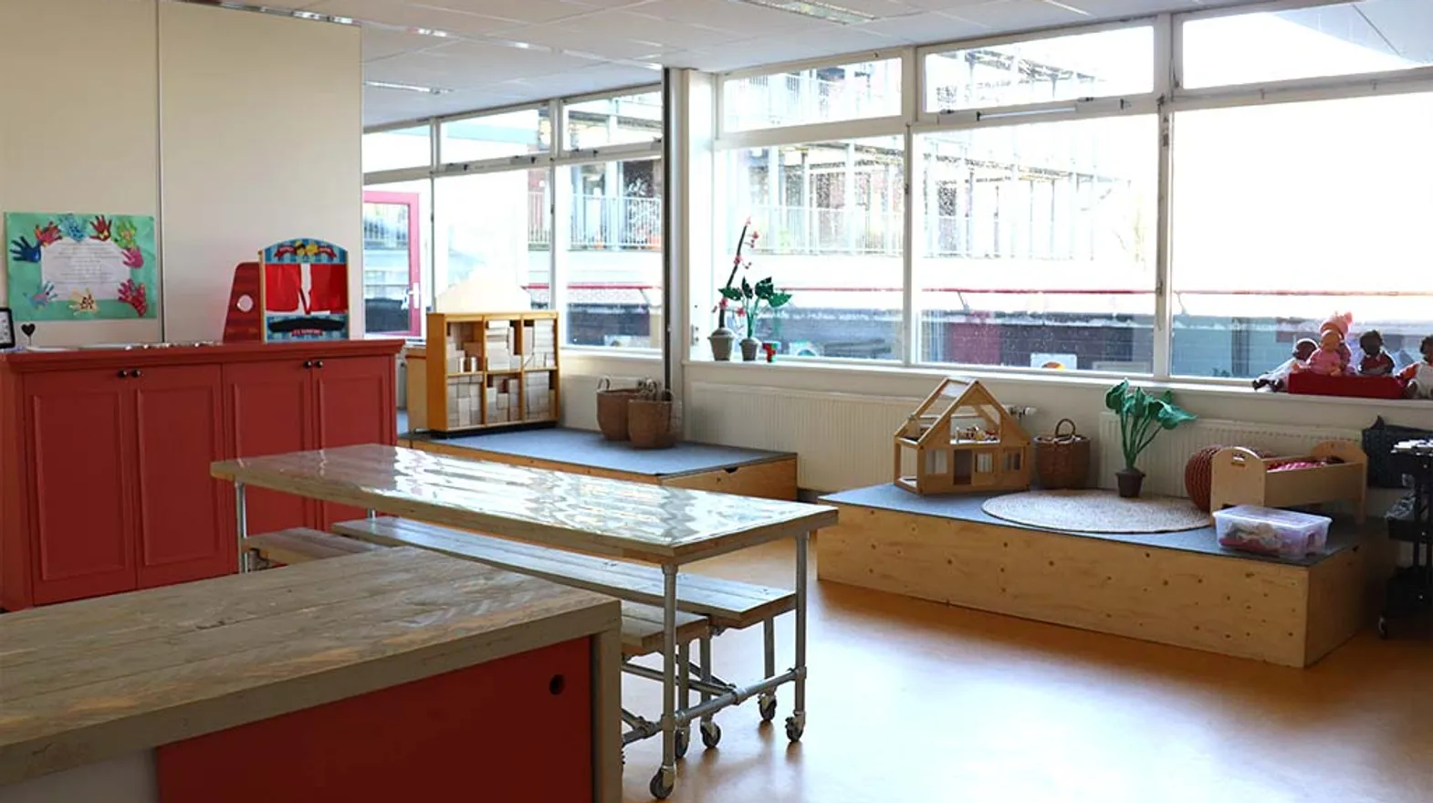 De groepsruimte van buitenschoolse opvang Stepping Stones, Kind&co Ludens