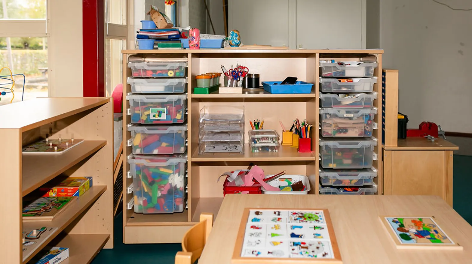 Knutselhoek bij Peuteropvang Houten Stek van kinderopvang Kind&co ludens