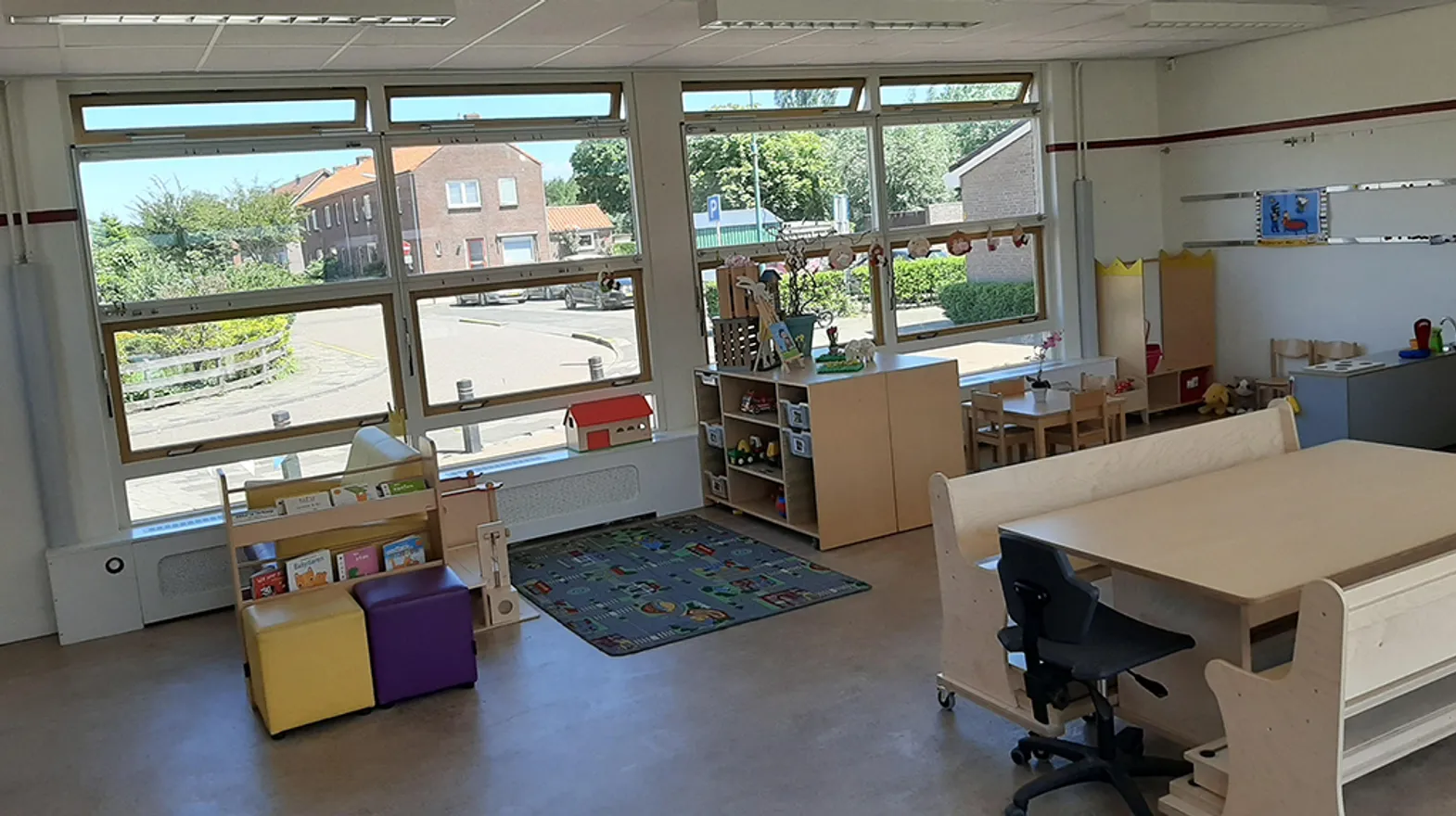 Groepsruimte bij BSO Zegveld van kinderopvang Kind&co ludens