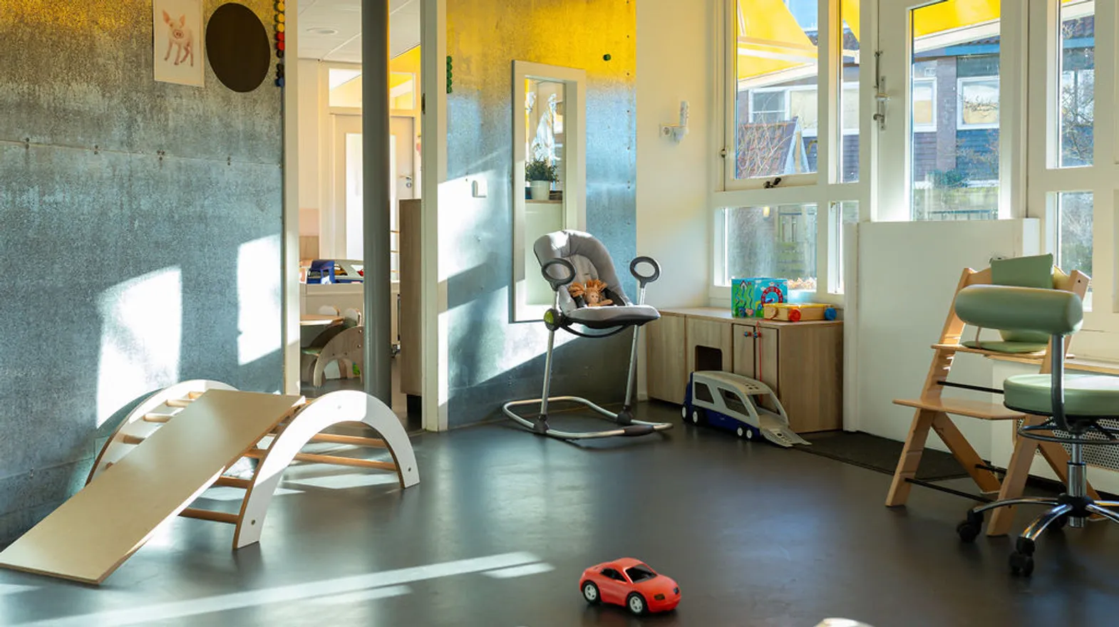 Speelruimte bij KDV Weesp Hummeloord van kinderopvang Kind&co ludens