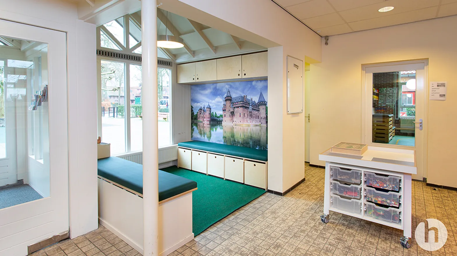 De chill- en bouwhoek bij buitenschoolse opvang St.Bonifatius, Kind&co Ludens