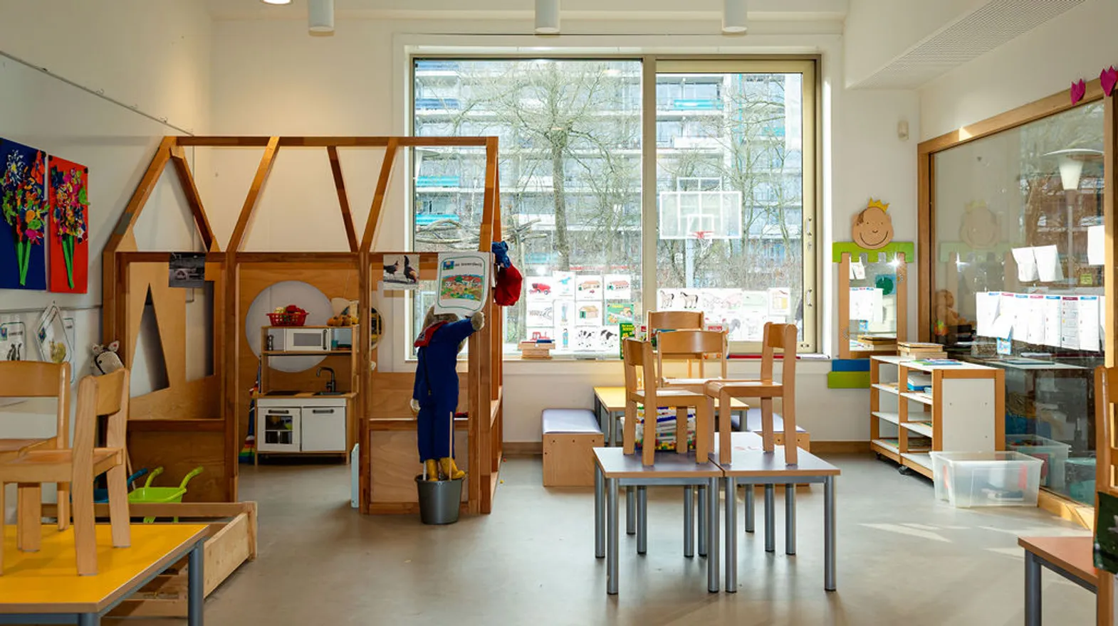 De groepsruimte van buitenschoolse opvang Villa Bekema, kinderopvang Kind&co Ludens