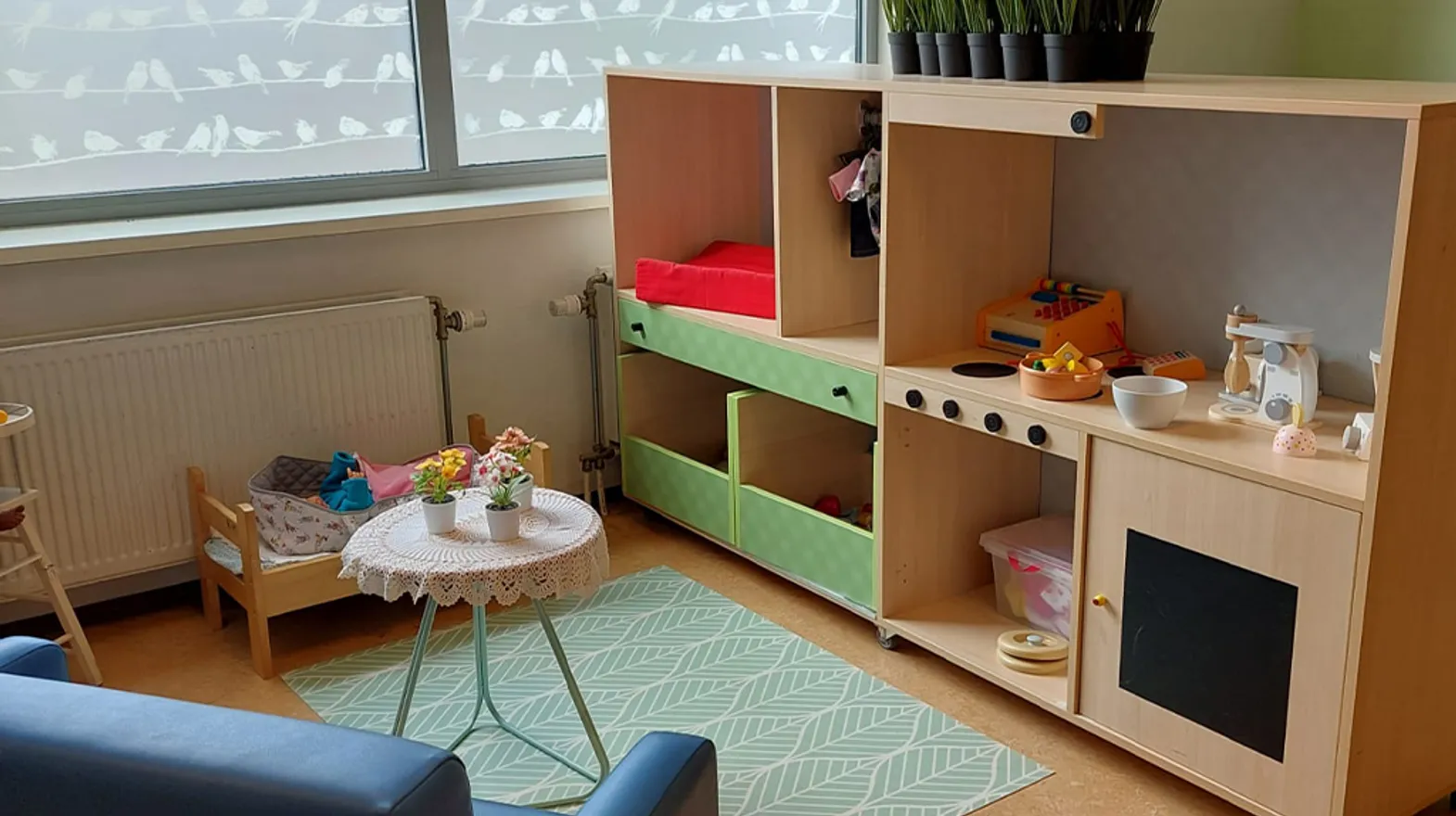 Speelhoek in groepsruimte van BSO Woerden Keerkring van kinderopvang Kind&co ludens