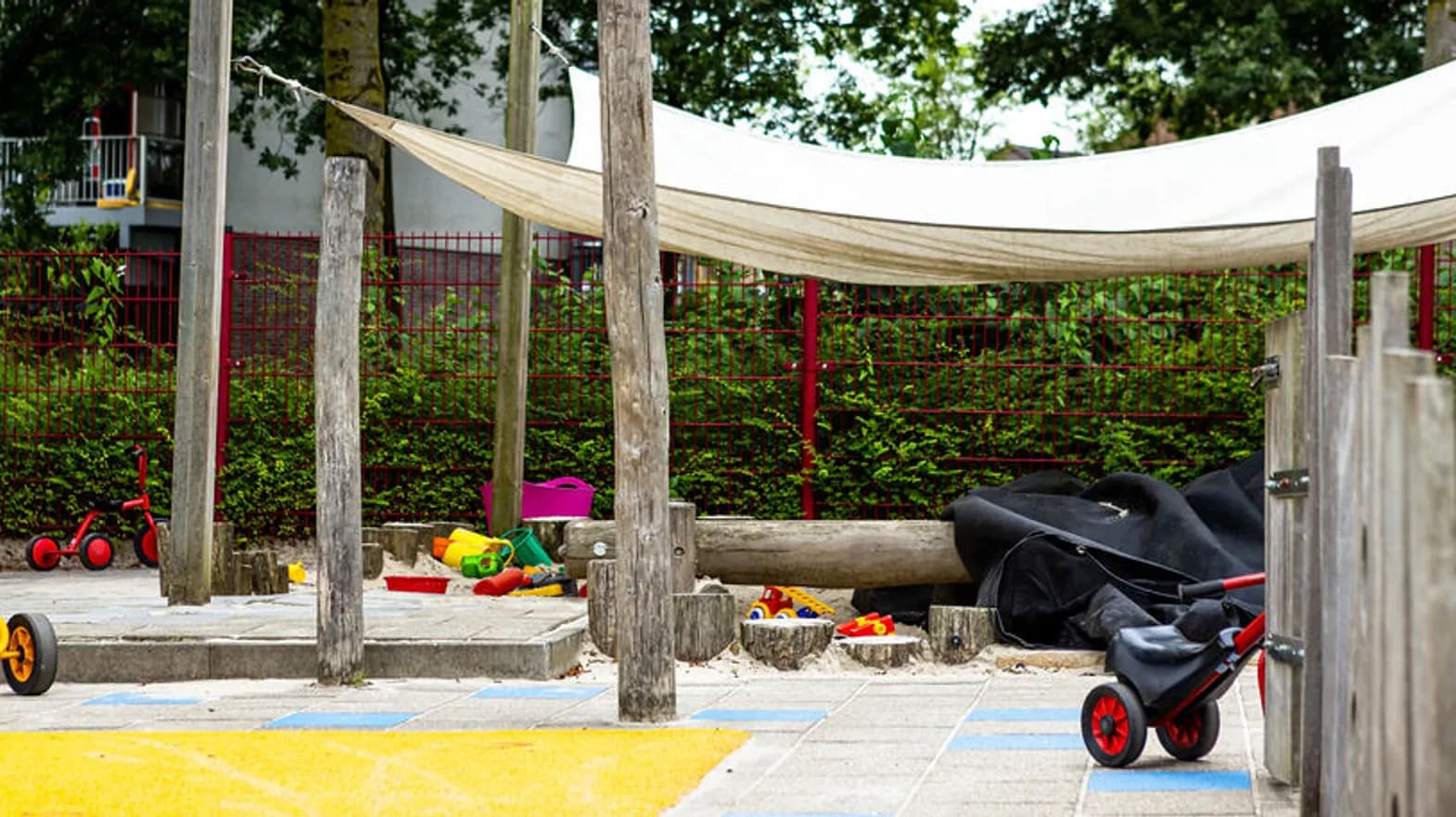 Buitenruimte bij peuteropvang Tinkelbel in Woerden van kinderopvang Kind&co ludens